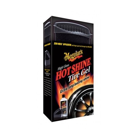 MEGUIAR'S HOT SHINE TIRE GEL KIT (355ML + APLIKATOR) Zestaw do pielęgnacji i nabłyszczania opon (355 ml + aplikator)
