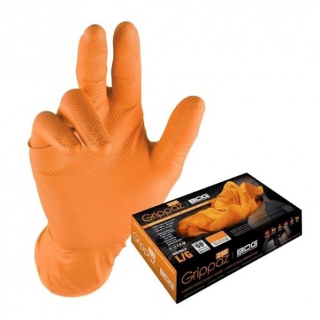 GRIPPAZ Rękawice Nitrylowe POM 246 50sztuk Roz. M BARDZO WYTRZYMAŁE