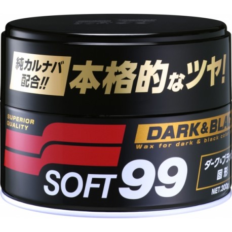 SOFT99 Dark & Black naturalny wosk Carnauba do ciemnych lakierów 300g 
